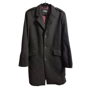 APT.9 Trench Wool Jacket Canterbury Subtle Heritage Plaid Over Coat Size L